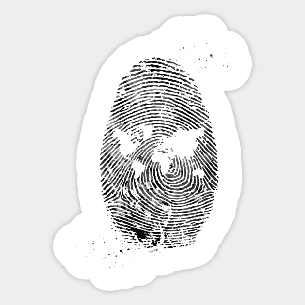 Fingerprint Sticker by erzebeth